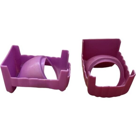 Playskool Weebles Purple Action Figure Bedroom Beds - Picture 6 of 6